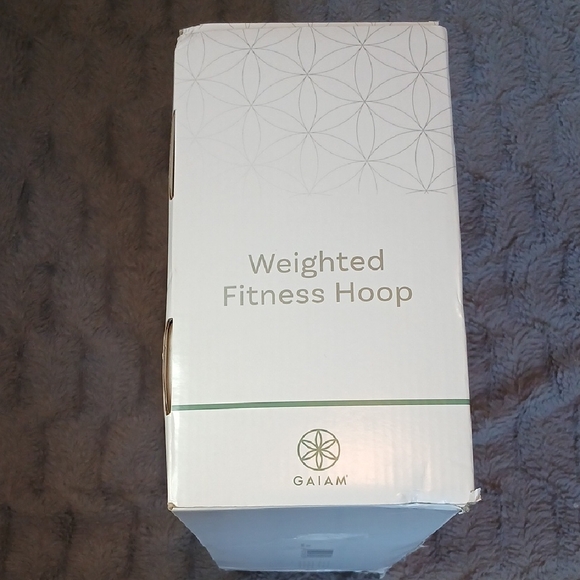 NIB GAIAM Light Blue Weighted Fitness Hoop From Free People Movement - Picture 6 of 6